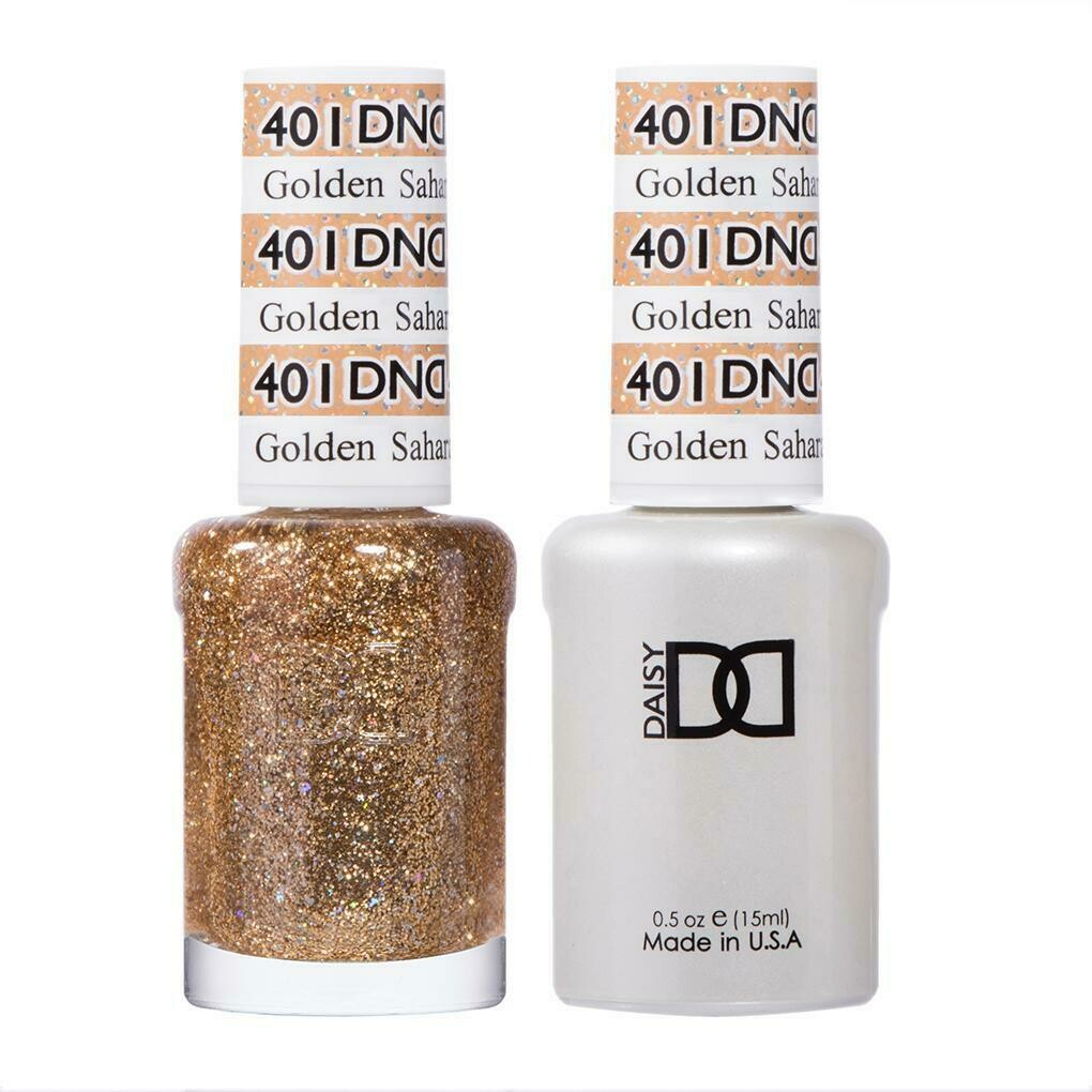 DAISY DND - DUO GEL & LACQUER - All Collection, Colors: DND - Gel & Lacquer - Golden Sahara Star - #401