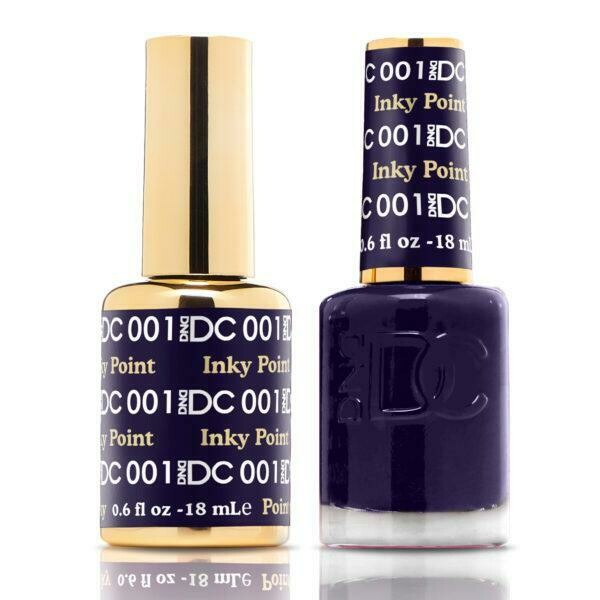 DND DC - DUO GEL & LACQUER - All Collection, Colors: DND - DC Duo - Inky Point - #DC001