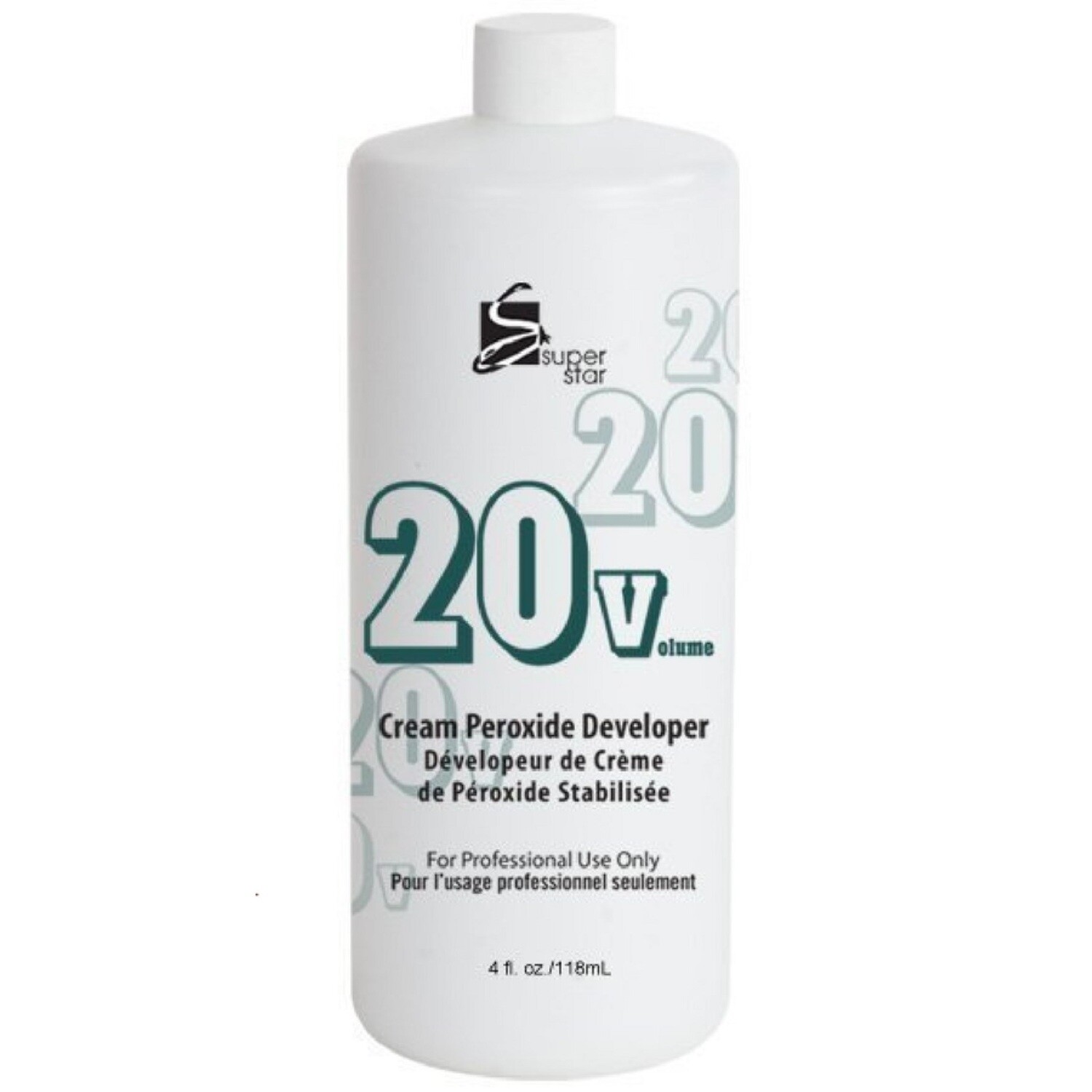 Superstar 20 Volume Cream Peroxide Developer 4 oz, Size: 4 Oz