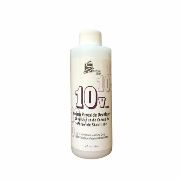 Superstar 10 Volume Cream Peroxide Developer 4 oz, Size: 4 Oz