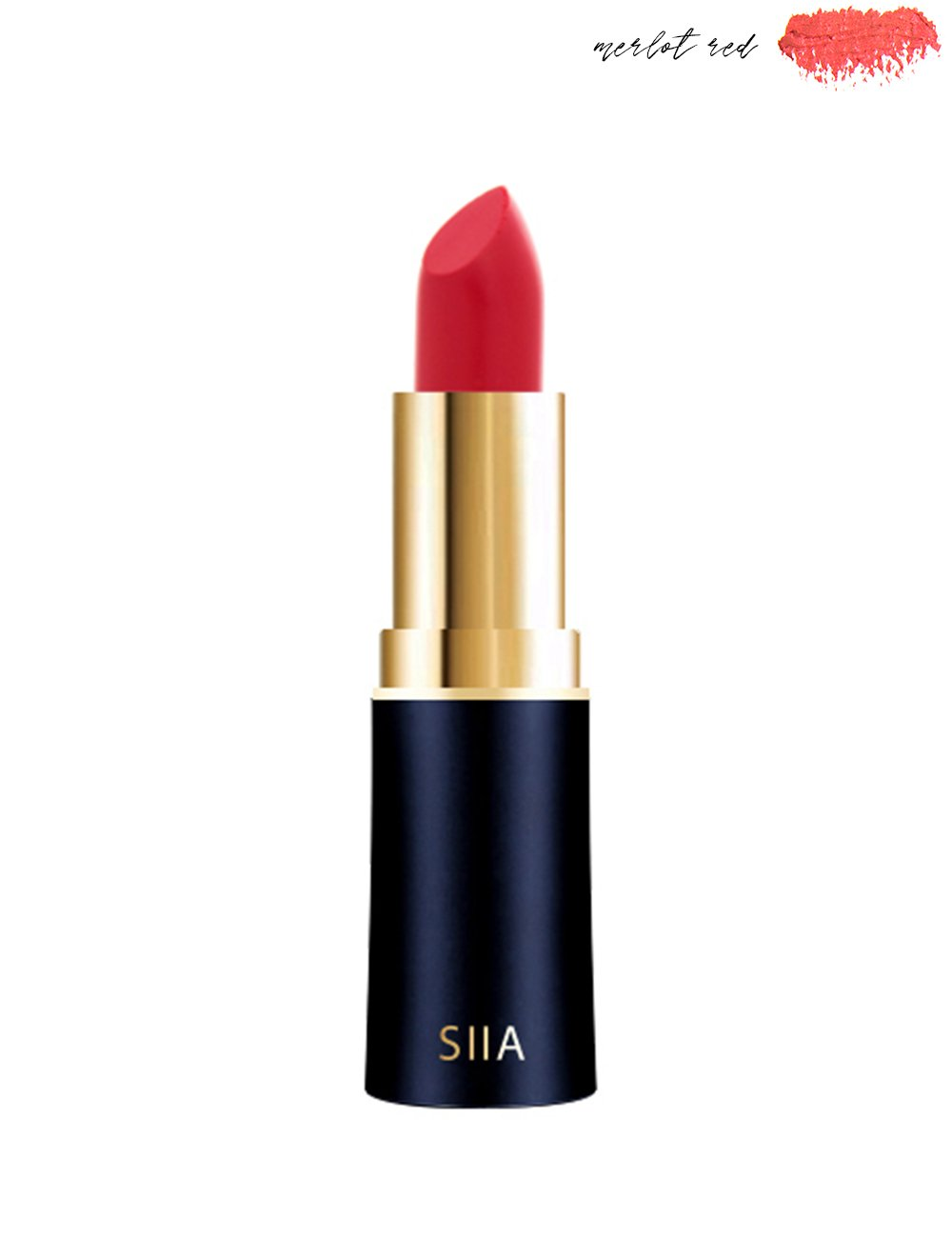 Change Agent Matte Lipstick, Colour: MERLOT RED