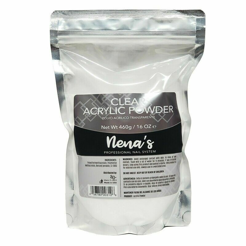 Nena's Acrylic Powder Professional Acrylic Nail System 16oz Clear