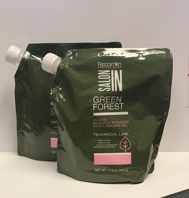 Salon In - Duo Pack  White Bleach Powder With Argan Oil Green Forest