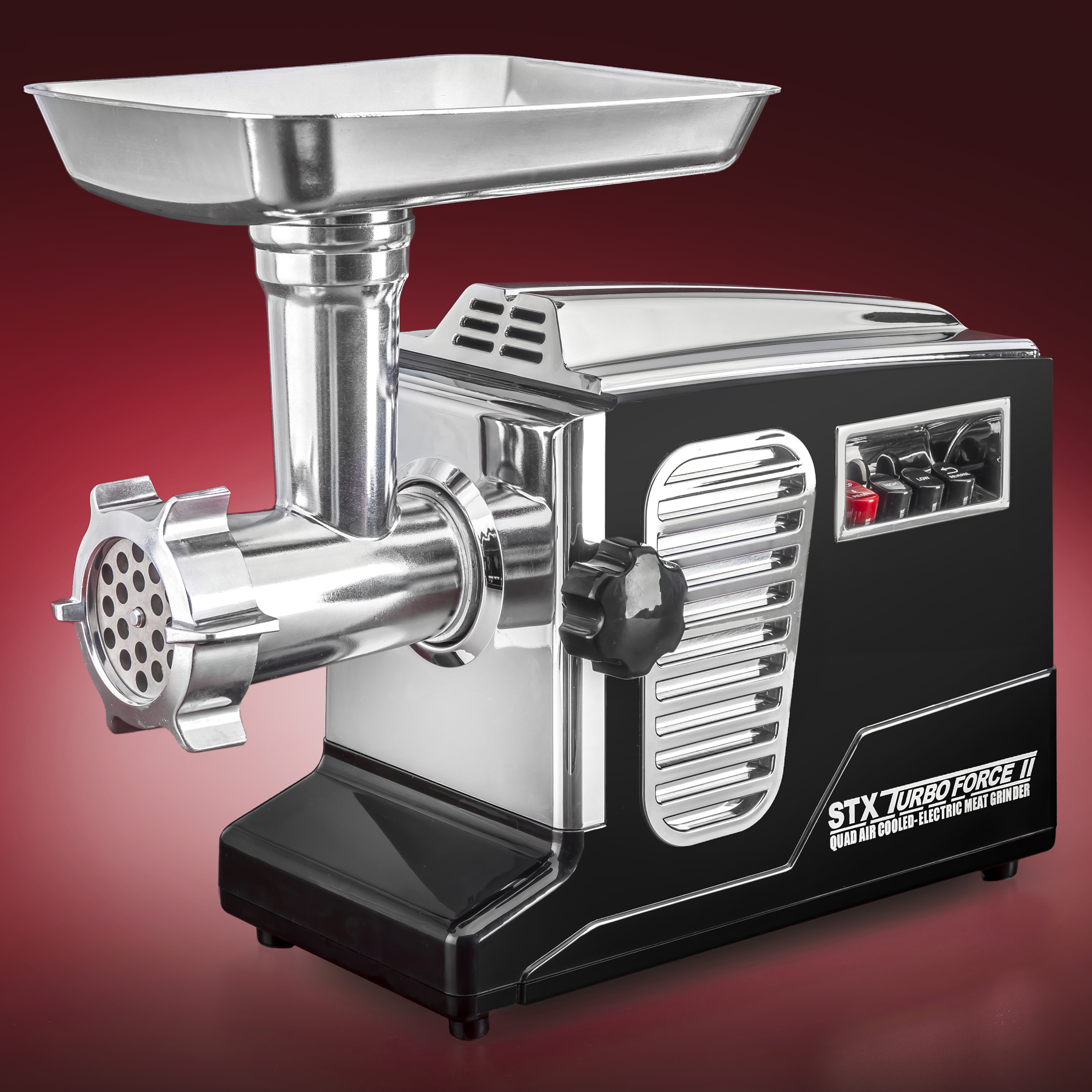 REBUILT STX Turboforce II 4000 Series Electric Meat Grinder - Size #12 - BLACK