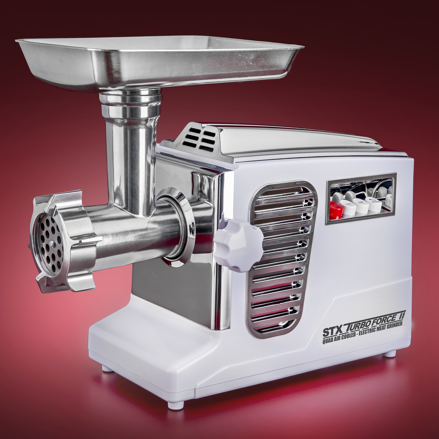 REBUILT STX Turboforce II 4000 Series Electric Meat Grinder - Size #12 - WHITE REBUILT STX Turboforce II 4000 Series Electric Meat Grinder - Size #12 - WHITE