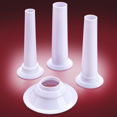 Set of 3 Sausage Tubes & Adaptor - White - Turboforce II 4000 STX-TB2-WH-SAUSAGE TUBES