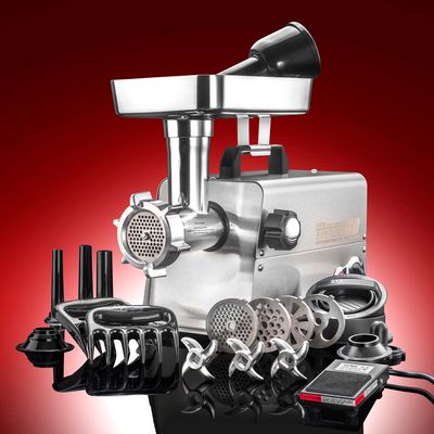 STX Turboforce HD 3500 Series Electric Meat Grinder & Sausage Stuffer with Foot Pedal STX-3500-TFHD-PD