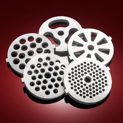 Full Set of Grinding Plates - Includes Sausage Stuffing Plate - Turboforce HD 3500 STX-TFHD-5PC-PLATE-SET