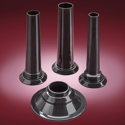 Set of 3 Sausage Tubes & Adaptor - Black - Turboforce II 4000 STX-TB2-BL-SAUSAGE TUBES