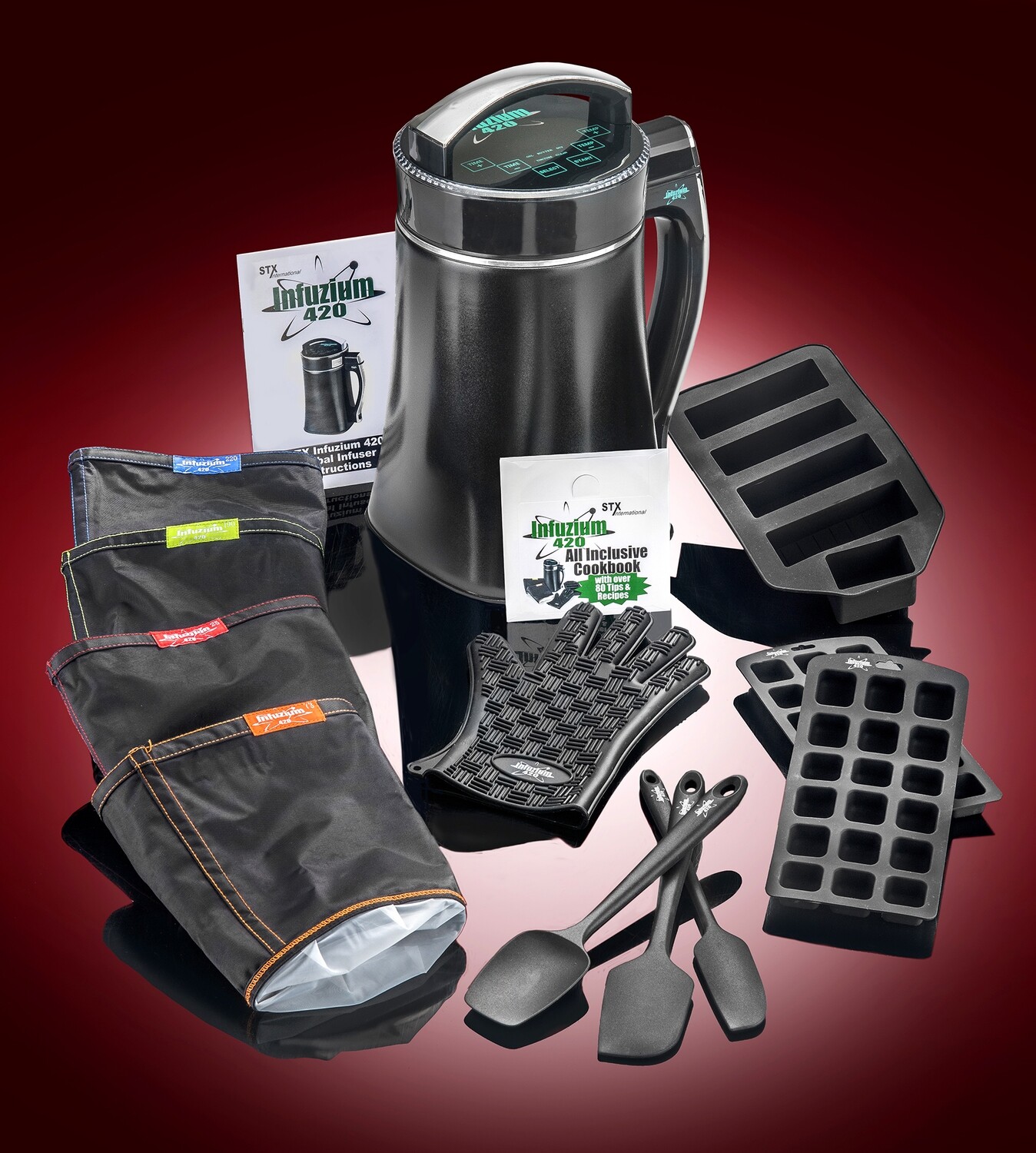 STX Infuzium Infused Butter-Oil-Tincture Maker Machine w/80 Magical Recipes - BONUS PACK (includes everything from Complete Kit &amp; MORE)