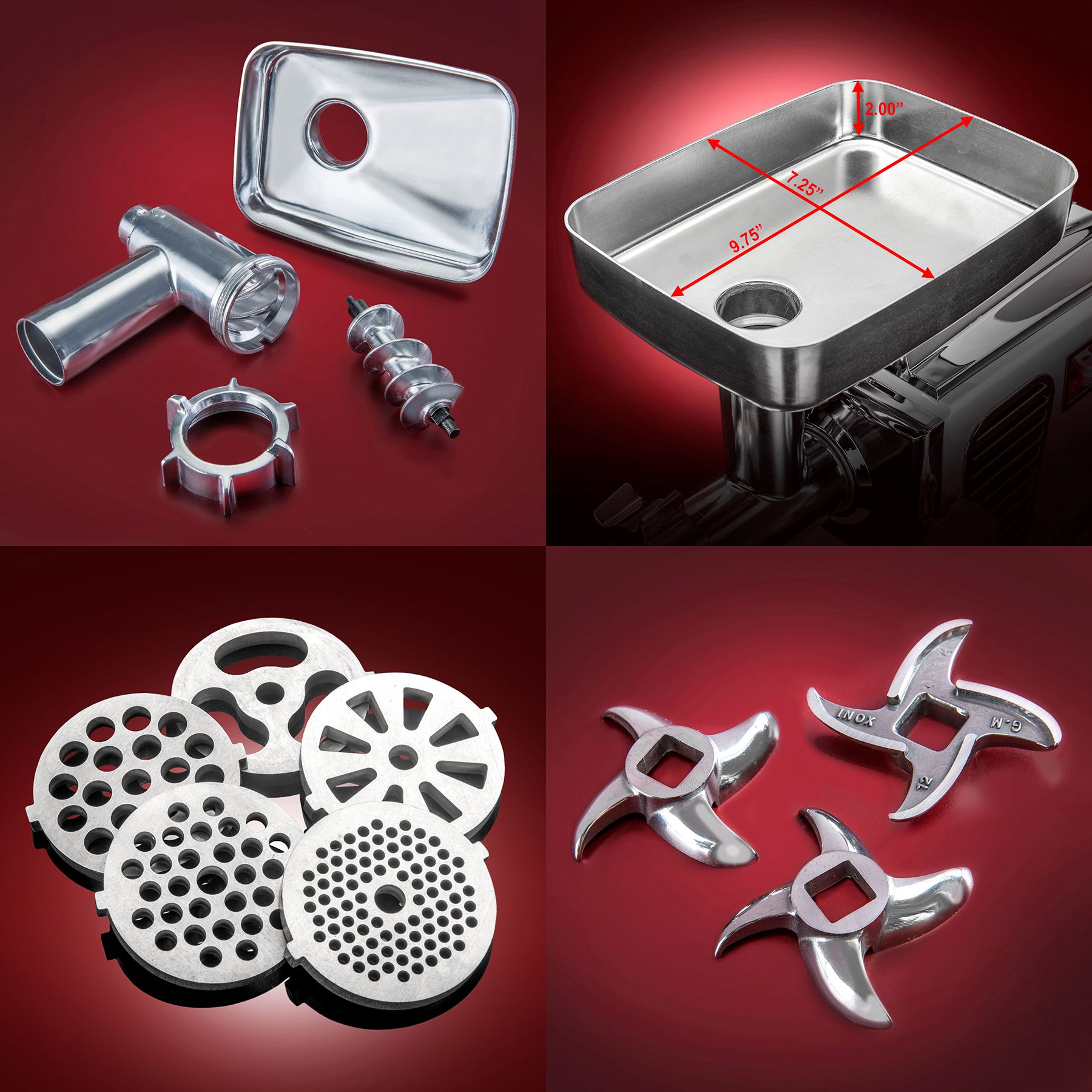 STX Turboforce 3000 Series Electric Meat Grinder &amp; Sausage Stuffer  w/ Foot Pedal