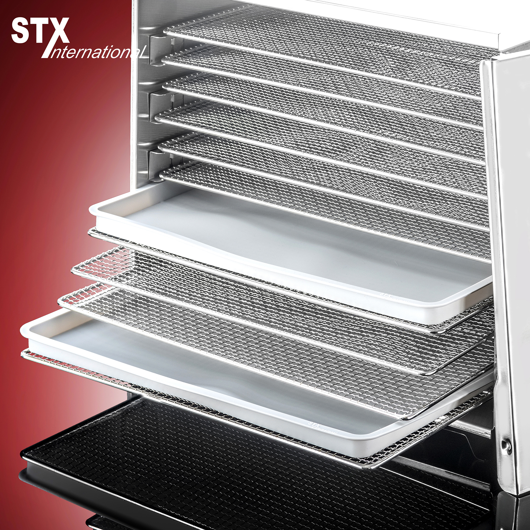 STX Dehydra 1200W-XLS 10 Tray Stainless Steel Food Dehydrator - 165°F Jerky Safe STX Dehydra 1200W-XLS 10 Tray Stainless Steel Food Dehydrator - 165°F Jerky Safe