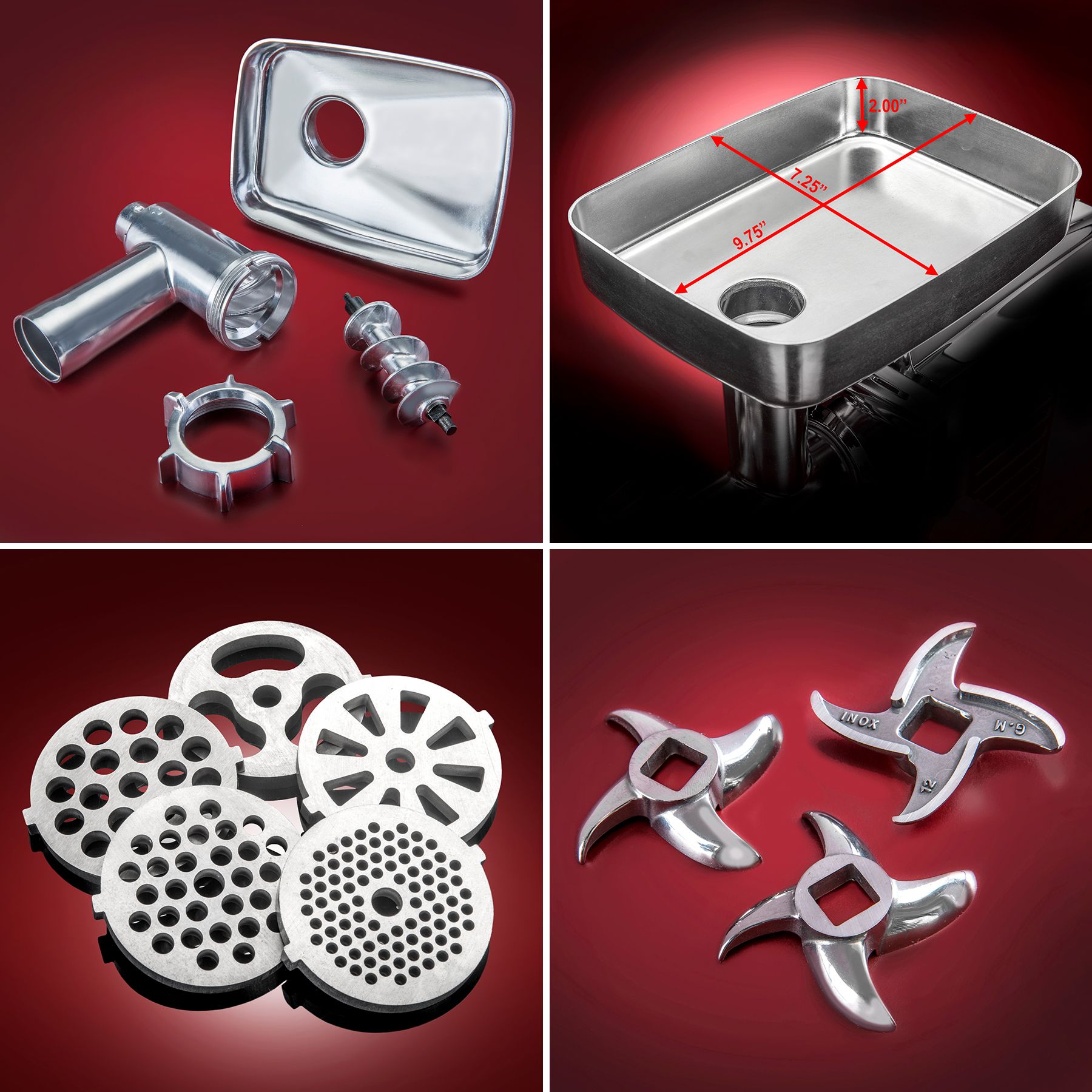 STX Turboforce HD 3500 Series Electric Meat Grinder &amp; Sausage Stuffer with Foot Pedal