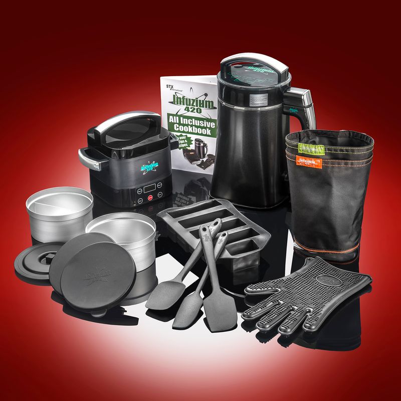 STX Infuzium Butter-Oil-Tincture Infuser - Complete Kit &amp; STX Activation Decarboxylator Herbal Activator Two-In-One Combo Pack