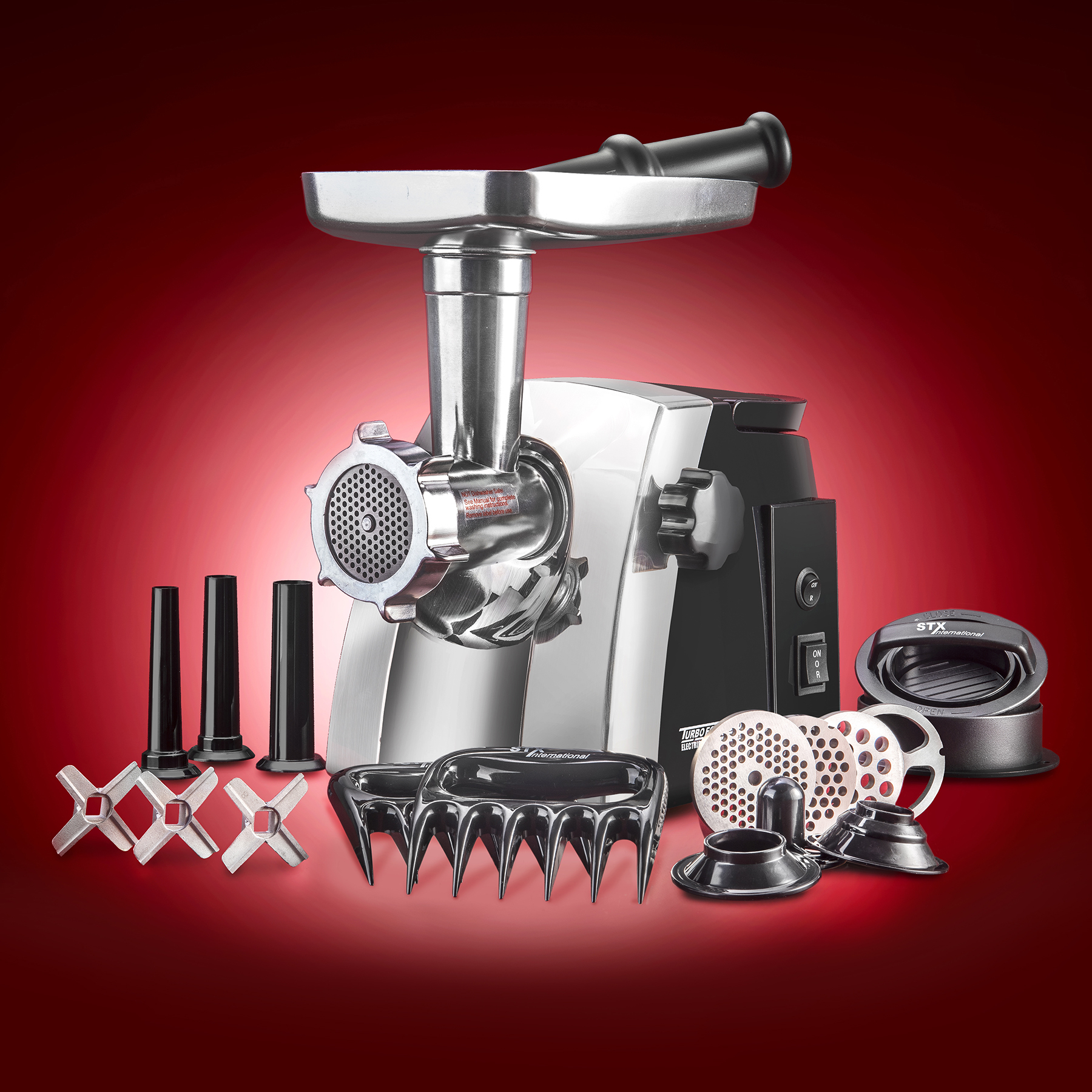 STX Turboforce Cadet Electric Meat Grinder Sausage Stuffer &amp; Slicer/Shredder Kit