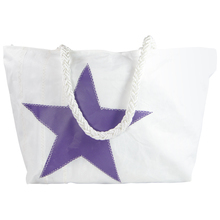 &quot;LAND-HO&quot; Handbag, Extra Large, Purple Star