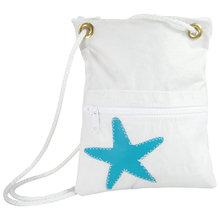 &quot;JACK&quot; BAG, Cross-Body, Teal Starfish
