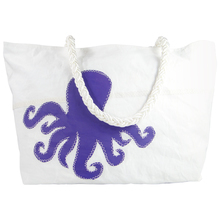 &quot;LAND-HO&quot; Handbag, Extra Large, Purple Octopus