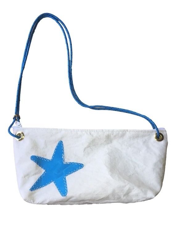 &quot;NAUTI-GIRL&quot; Handbag, Ocean Blue Starfish