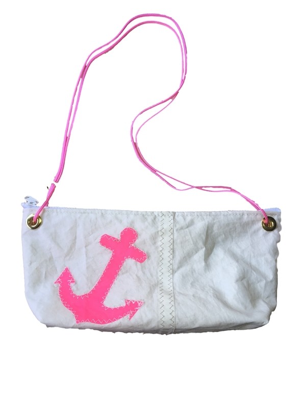 &quot;NAUTI-GIRL&quot; Handbag, Pink Anchor