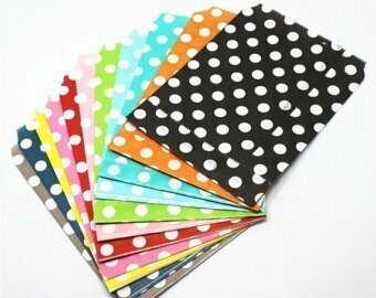 Polka Dot Candy Paper Bags