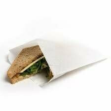 White Greeseproof food paper bags