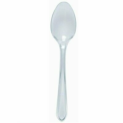 Clear Plastic Disposable spoons for Weddings and Events