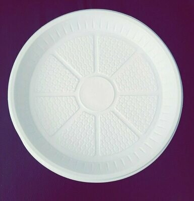 Paper Plates White Disposable Party Plate 9" (23cm) Strong Dishes for Hot Cold Food Sold
