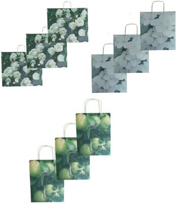 Misprinted Fashion Designer Paper Carrier Bags Floral Boutique Gift Shops -S, M, XL