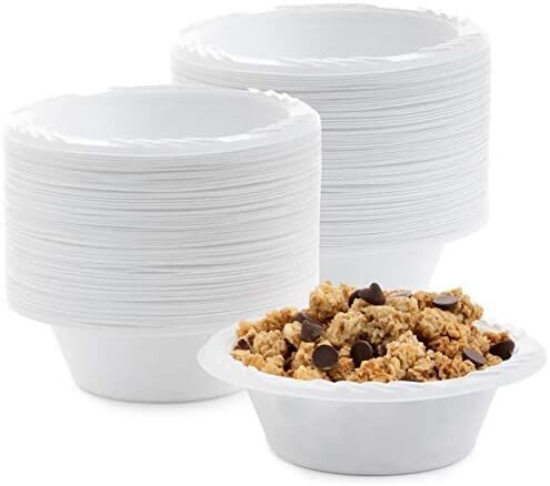 White Disposable Dessert Plastic Bowl Amico Packaging ltd