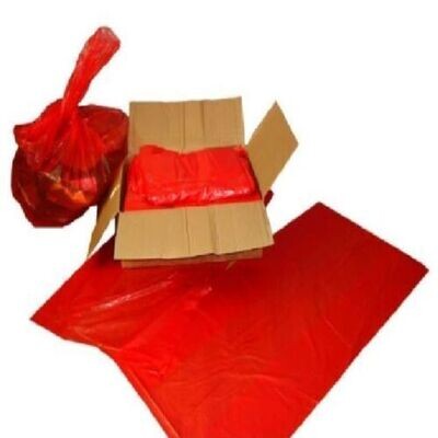 Heavy Duty Red Bin Liners Rubbish Bags