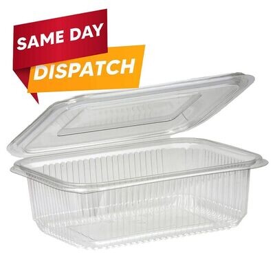 Clear Plastic Hinged Salad Containers Ideal for Food Fruit & Cake All Sizes