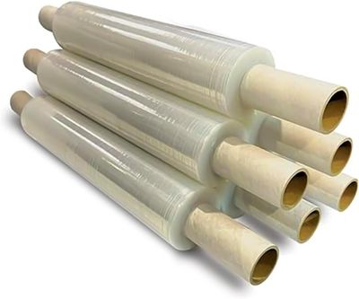 Recyclable Sticky Pallet Shrink Wrapping Roll Extended 450mm x 300m Cling Film