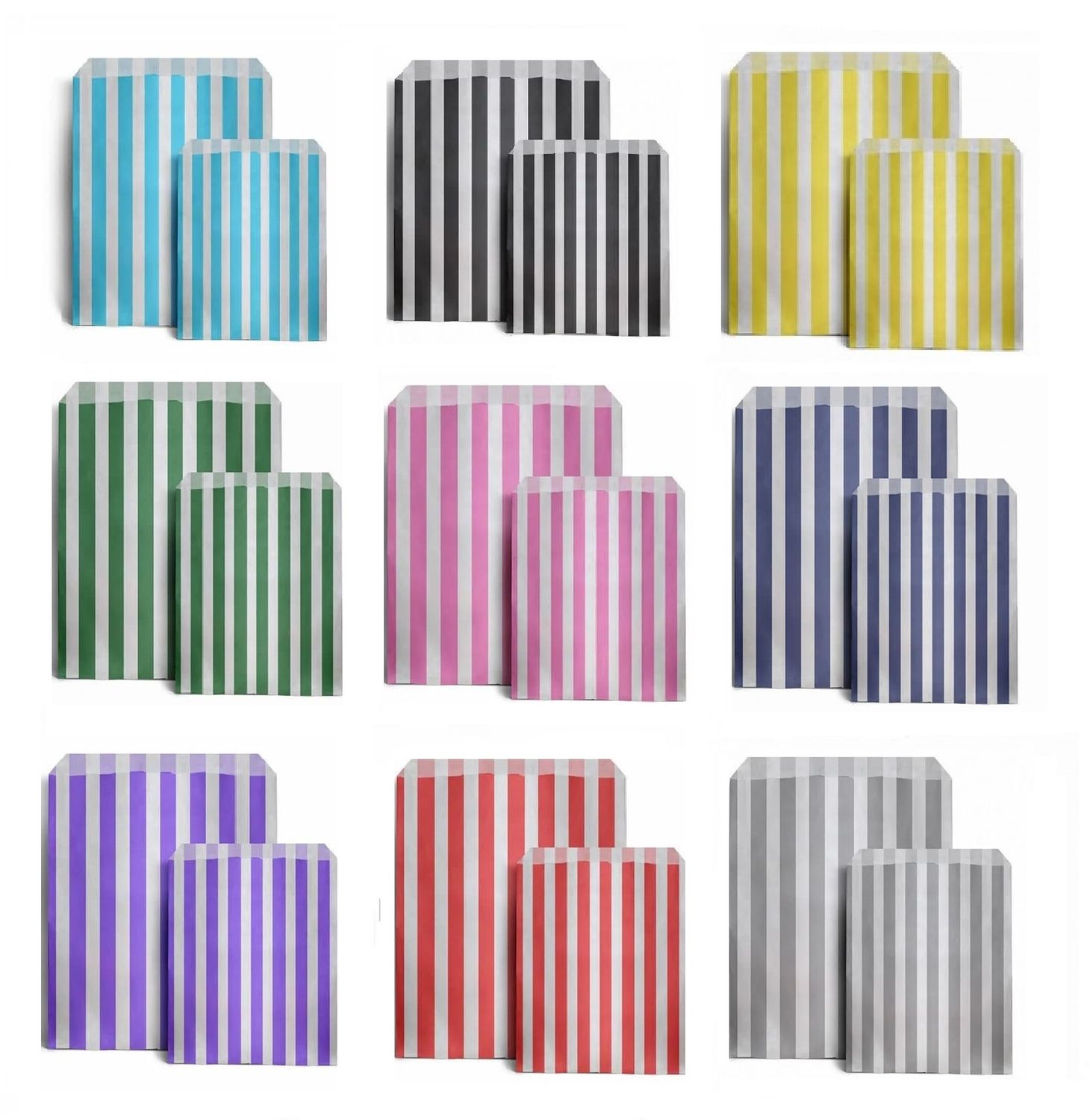 Candy Paper Bags Striped Sweets Treats Parties Birthday Gifts Wedding Pick n mix