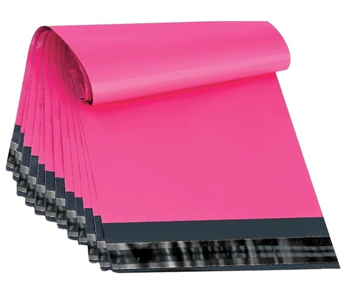 Polythene Mailing Bags Pink Self Seal Postal Parcel Bags - All Sizes