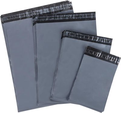 Grey Mailing Bags Self Seal Polythene Parcel Shipping Bags  S/M/L/XL Sizes