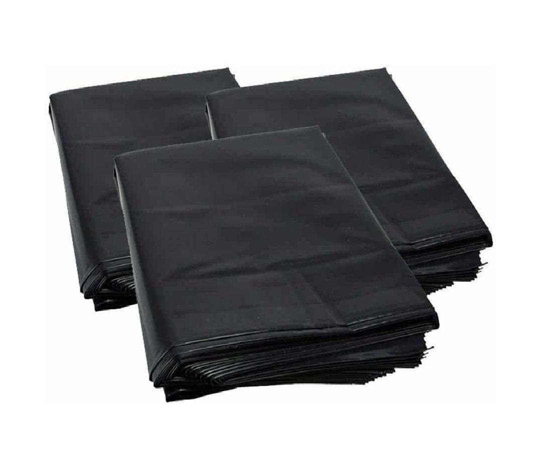 Heavy Duty Rubble Sacks Black Builder Bags - 20" x 30" 500Gauge Up to 25kg Capacity, QTY: 50 Pcs