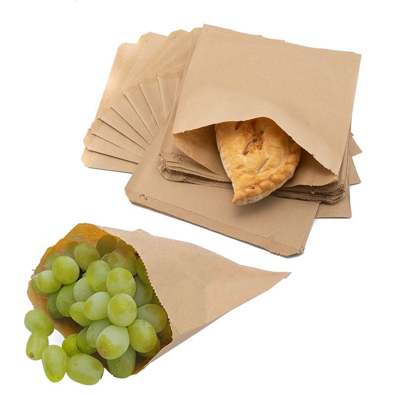 Brown Strung Paper Bags Kraft Food Paper Bags - 6" / 7" / 8" / 10" / 12"