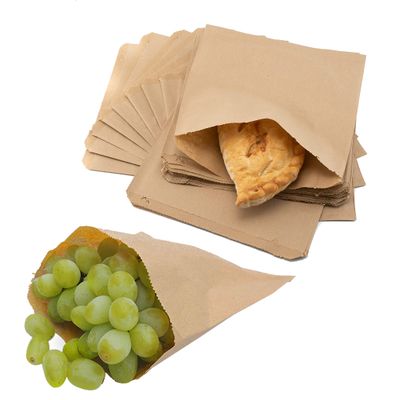 Brown Strung Paper Bags Kraft Food Paper Bags - 6" / 7" / 8" / 10" / 12"