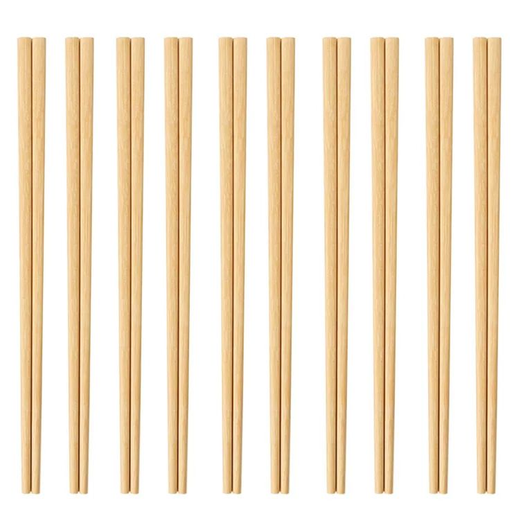 Bamboo Wooden Chopsticks Japanese Chinese Traditional Food Cuisine - 9" (23cm)