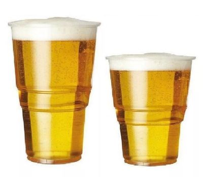 Reusable Plastic Pint Whisky Cups Drinking Glasses for Wedding Parties