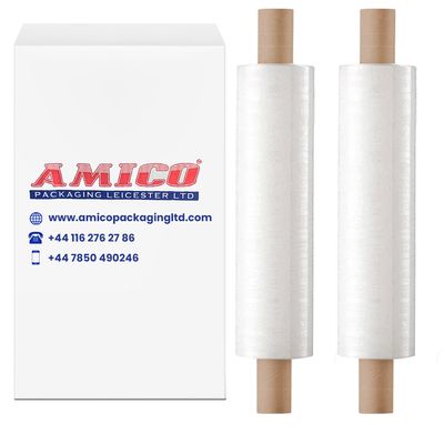 Pallet Wrap Extended Core Clear Stretch Shrink Wrapping Film - 400mm x 250m, 23mu 1.50Kg