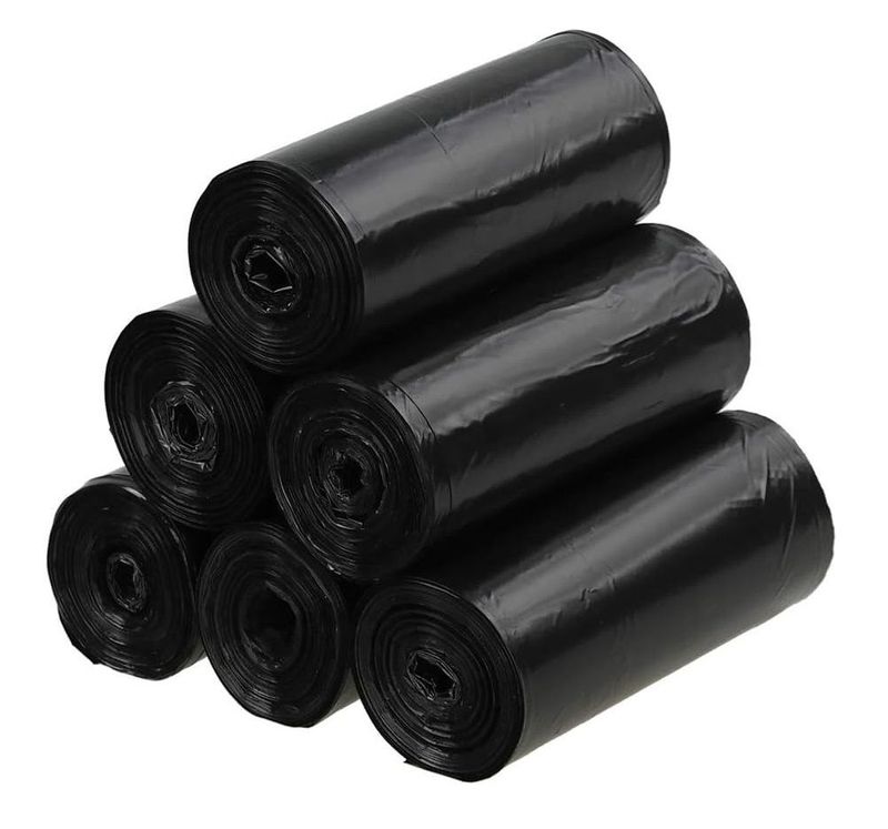 Heavy Duty Refuse Sacks Black Bin Bags 14" x 32" x 30" 20mu 50ltr Capacity
