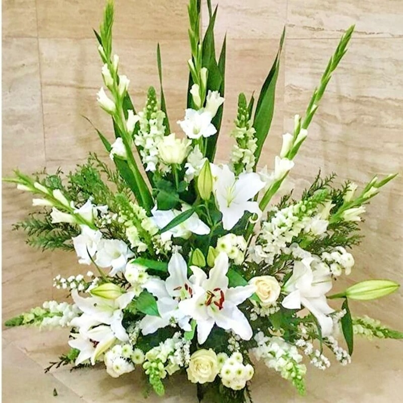 Centros de flores frescas