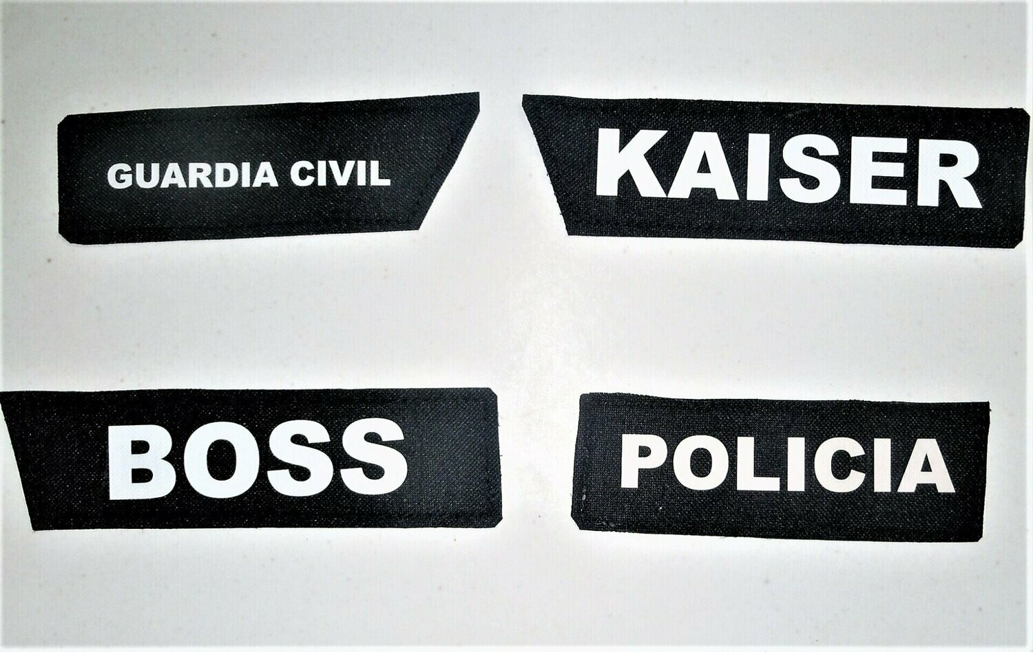 Parches con "velcros" personalizados para arnés