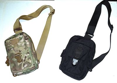 Bolso porta objetos cruzado ambidiestro