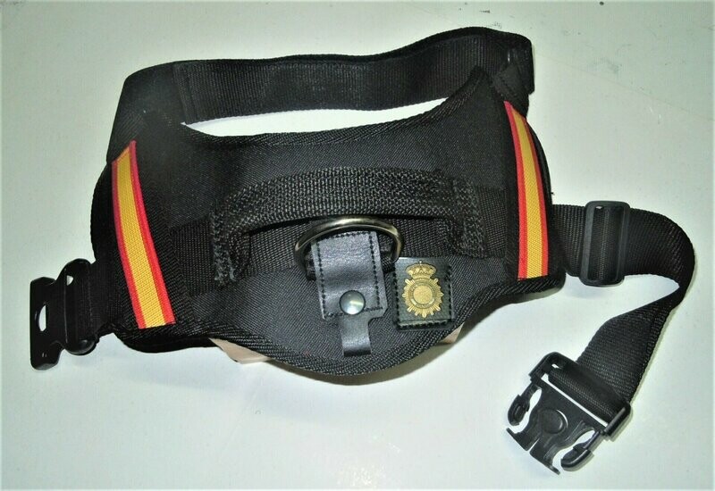 Arnés K9 España emblema Cuerpo Nacional de Policía.