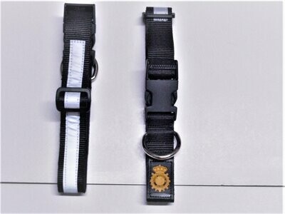 Collar perro nailon/EVA reflectante emblema CNP Collar perro nailon/EVA reflectante emblema CNP