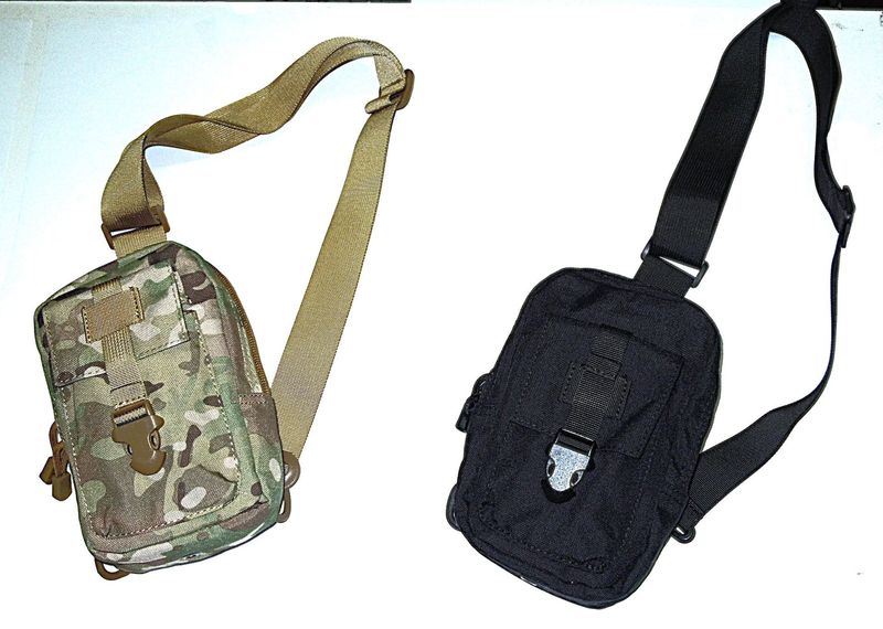 Bolso porta objetos cruzado ambidiestro