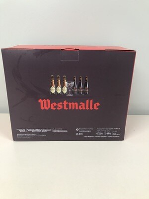 coffret westmalle 33 cl  6 bouteilles +1 verre